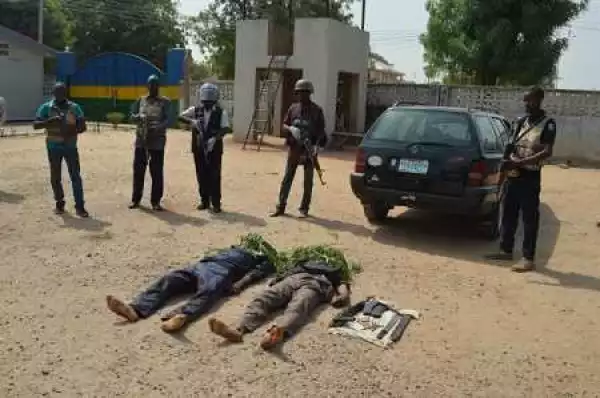 Two Deadly Armed Robbers Shot Dead by Police in Kano State (Photo)